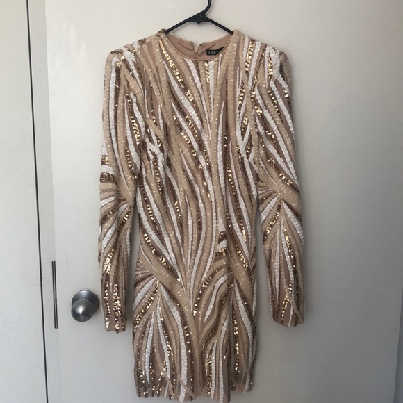 Ina Dresses & Skirts - Sequin Tan Dress